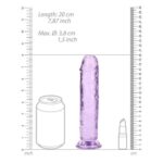 Dildo cu ventuză RealRock Crystal Clear Dildo "Shots" - imagine 2
