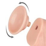 Фаллоимитатор телесный с подвижной текстурой 8" Sliding Skin Dual Layer Dong Flesh "LoveToy" — изображение 3