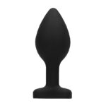 Dop anal Large Diamond Heart Butt Plug Black Ouch! «Shots» - imagine 6