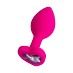 Dop anal din silicon cu strasuri ToDo Anal Plug Diamond Heart "ToyFa" - imagine 6