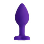 Dop anal din silicon cu stras ToDo Anal Plug Diamond Heart "ToyFa" - imagine 5