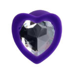 Dop anal din silicon cu stras ToDo Anal Plug Diamond Heart "ToyFa" - imagine 7