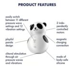 Stimulator clitoridian cu vid Pocket Panda "Satisfyer" - imagine 4