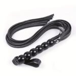 Плетка черная Beaded Cat-o-Nine Tails Black "Erotic Fantasy"