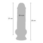 Dildo cu scrot pe ventuză 25 cm Extra Thick Dildo Get Real "Toy Joy" - imagine 2