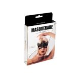 Кружевная маска для эротических игр Мasquerade Mask Black — изображение 3