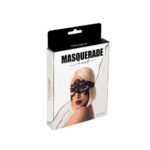 Кружевная маска для эротических игр Мasquerade Mask Black — изображение 4