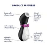 Stimulator clitoridian cu vid Penguin "Satisfyer" - imagine 3