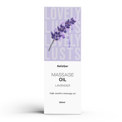 Высококачественное массажное масло с лавандой Lavender Massage Oil "Satisfyer" 250 мл Ulei de masaj de calitate superioară cu lavandă Lavender Massage Oil "Satisfyer" 250 ml - imagine 1