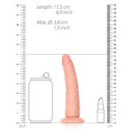 Фаллоимитатор с присоской Real Rock Slim Realistic Dildo "Shots" — изображение 5