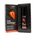 Gel excitant - un vibrator lichid cu efect de încălzire High Voltage Strawberry "Orgie" 15 ml - imagine 2