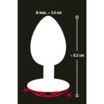 Анальная пробка металлическая Diamond Butt Plug medium "You2Toys" — изображение 4