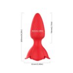 Анальная пробка на вибрации Honey Jelly Red USB "Boss Series" — изображение 4