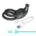 Inel de erecție vibrant cu dublă prindere Goodwin Vibrating Double Penis Ring "Pretty Love" - imagine 2
