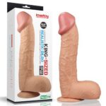 Фаллоимитатор гибкий телесный 28,5 см King Sized "LoveToy"
