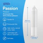 Презервативы с рельефной поверхностью Passion Condoms Pasante Ribs 3 шт — изображение 2