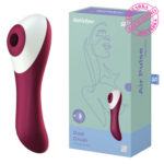 Смарт вибратор и вакуумный стимулятор 2 в 1 Dual Crush "Satisfyer"
