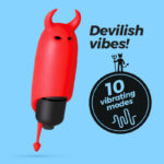 Вибратор карманный красный O-Pet  Devil "Crushious" — изображение 7