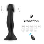 Vibrator cu telecomandă Optimus Black 9 moduri de vibrație "Boss Series" - imagine 4