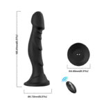 Vibrator cu telecomandă Optimus Black 9 moduri de vibrație "Boss Series" - imagine 5