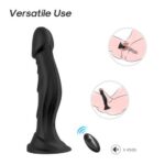 Vibrator cu telecomandă Optimus Black 9 moduri de vibrație "Boss Series" - imagine 2