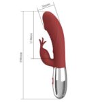 Vibrator cu stimulator clitoridian Rasmussen "Pretty Love" - imagine 2