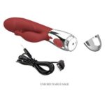 Vibrator cu stimulator clitoridian Rasmussen "Pretty Love" - imagine 4