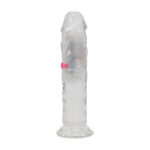 Vibrator cu iluminare de fundal LED RealRock Crystal Dildo "Shots" - imagine 5