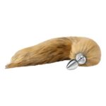 Dop din metal cu coadă de vulpe Fox Tail Butt Plug "Fantasy"