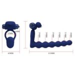 Stimulator anal cu inel vibrator de erecție Hercules Penis Sheath III "Pretty Love" - imagine 5