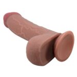 Dildo cu o textură mobilă Sliding Skin 9,2" Flesh "Baile" - imagine 3