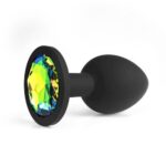 Plug anal din silicon cu strasuri detașabile Camileo Small Anal Plug "Crushious"