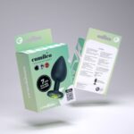 Plug anal din silicon cu strasuri detașabile Camileo Small Anal Plug "Crushious" - imagine 4