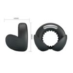 Inel vibrator pentru penis și scrot Quentin 10 funcții USB "Pretty Love" - imagine 2