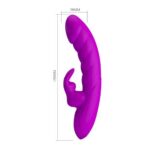 G-spot vibrator și stimulator clitoridian Monica USB 10 funcții "Pretty Love" - imagine 4