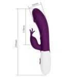 Vibrator cu stimulator clitoridian Rasmussen "Pretty Love" - imagine 2