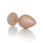 Dop anal din metal Jewellery Clear Pearl Gold Plug M "Boss Series" - imagine 6
