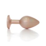 Dop anal din metal Jewellery Clear Pearl Gold Plug M "Boss Series" - imagine 5