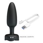 Анальная пробка на вибрации с подсветкой Tarion USB "Pretty Love" — изображение 4