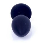 Анальная пробка силиконовая Jewellery Pink Black Silicone Plug Small "MyLove" - imagine 4