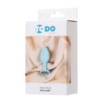 Cиликоновая анальная пробка со стразом ToDo Anal Plug Blue Brilliant "ToyFa" — изображение 3