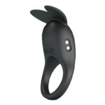 Inel vibrator de erecție cu stimulare clitoriană Carlton Vibrating Penis Ring 10 funcții USB "Pretty Love" - imagine 5