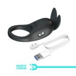 Inel vibrator de erecție cu stimulare clitoriană Carlton Vibrating Penis Ring 10 funcții USB "Pretty Love" - imagine 2