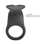 Inel vibrator de erecție cu stimulare clitoriană Carlton Vibrating Penis Ring 10 funcții USB "Pretty Love" - imagine 4