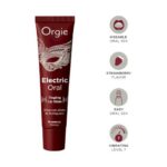 Luciu de buze electric cu aromă de căpșuni Electric Oral Tingling Lip Gloss "Orgie" 10 ml - imagine 2