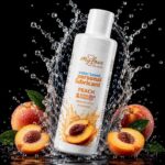 Gel lubrifiant pentru masaj erotic Intim&Massage 2 în 1 Peach "MyLove" 300 ml - imagine 2