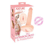 Мастурбатор-насадка 3 in 1 Extension + Masturbator "Nature Skin"