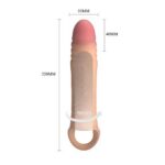 Prelungitor cu vibrații Penis Sleeve Brad "Pretty Love" - imagine 3