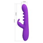 Vibrator reîncărcabil cu afișaj LED Sabien "Pretty Love" - imagine 2