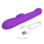Vibrator reîncărcabil cu afișaj LED Sabien "Pretty Love" - imagine 4